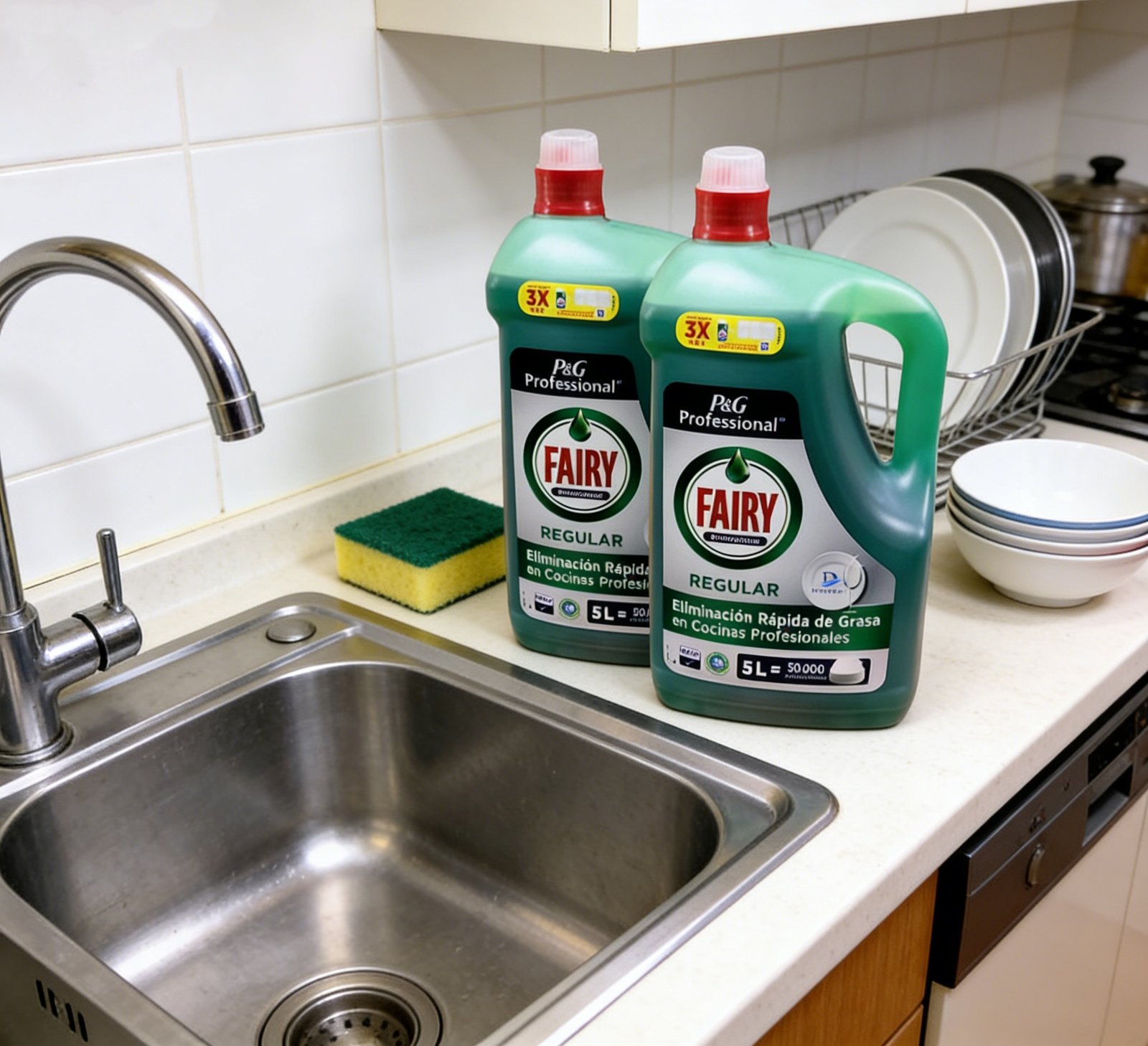 Concentrated detergent product display