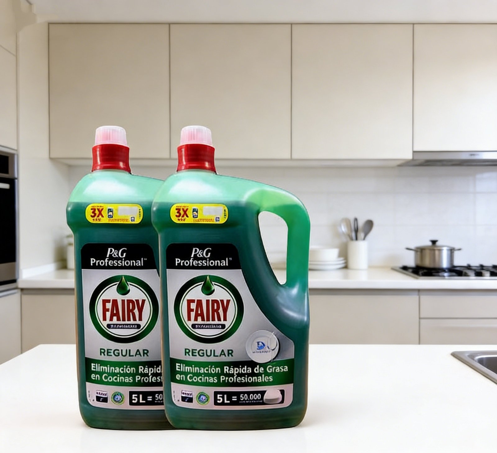 Fairy Profesional Original - Lavavajillas Concentrado (Pack de 2 x 5 Litros) - Imagen 4